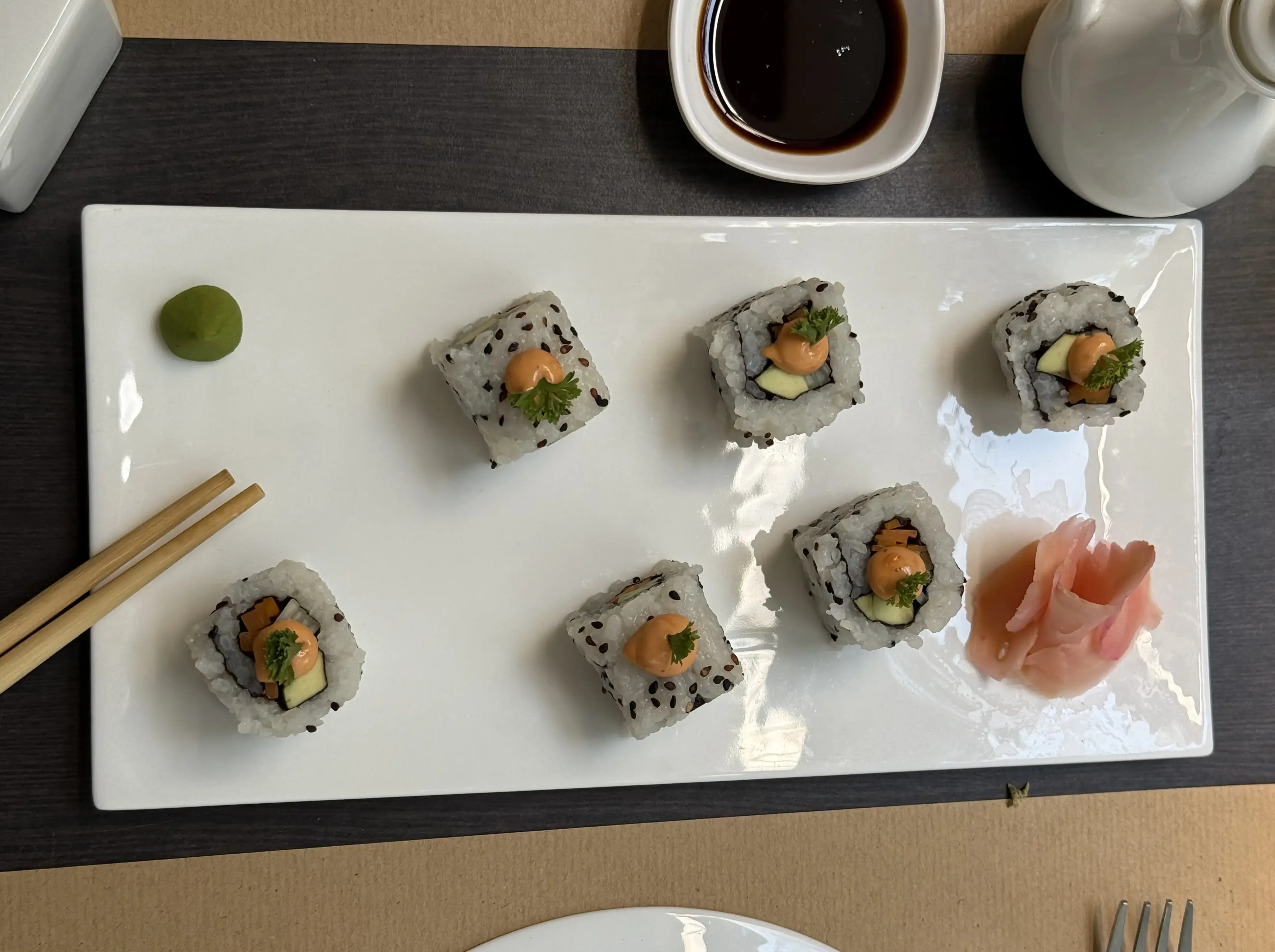 Japanese California Rainbow Roll