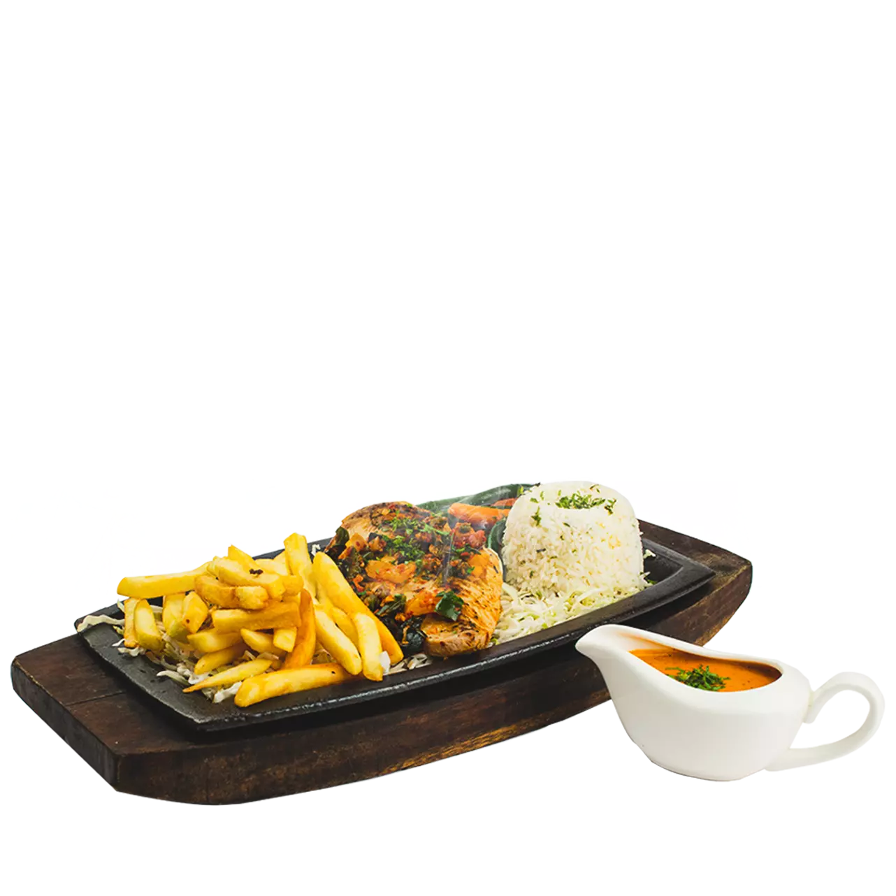 banner | If you're craving a sizzler | you can't go wrong with Our's Peri Peri Flash Grilled Chicken Sizzler. Try it Right Now !