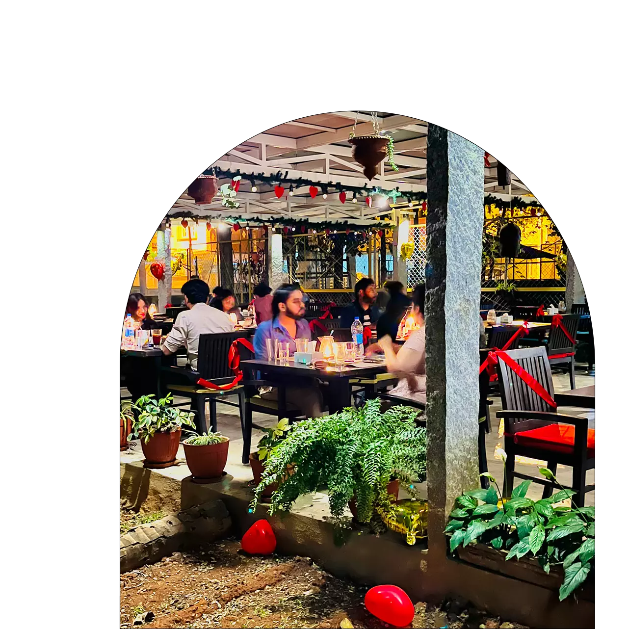 banner | Indulge in Love's Delights | At a Romantic Place.